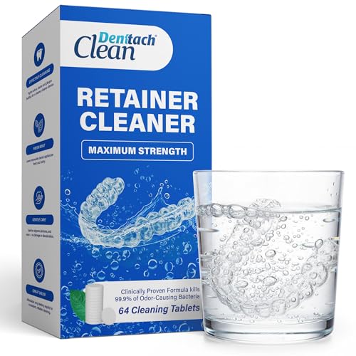 Retainer Cleaner Tablets Compatible with Invisalign Approved for Ultrasonic Cleaners DEEP CLEANSER Formula Cleans Below the Surface Denture Cleaning Tablets Removes Stains Aligners Mouth Guard