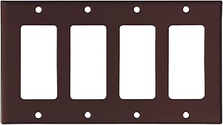 Cooper 2164A Almond Four Gang Decorator Wall Plate