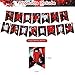 Itachi Party Decorations,Birthday Party Supplies For Itachi Party Supplies Includes Banner-Cake Topper-12 Cupcake Toppers - 20 Balloons