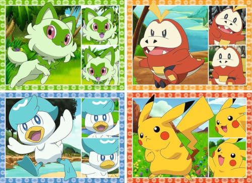 Speedy puzzles 4 x 35 pièces : Pokémon Ravensburger France - vue 3