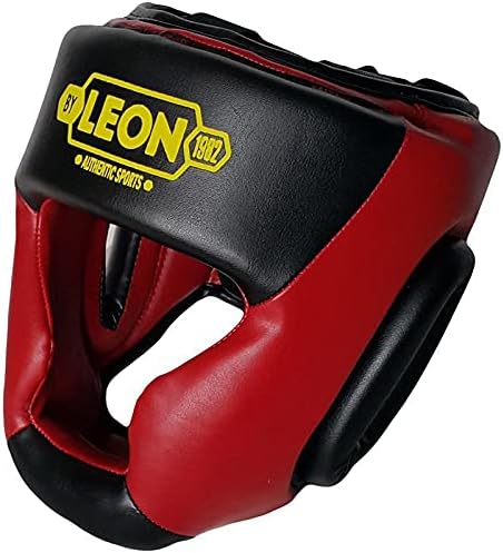 Leon Hardy Boks, Muay Thai ve Kick-Boks Antrenman Kaskı Siyah Kırmızı