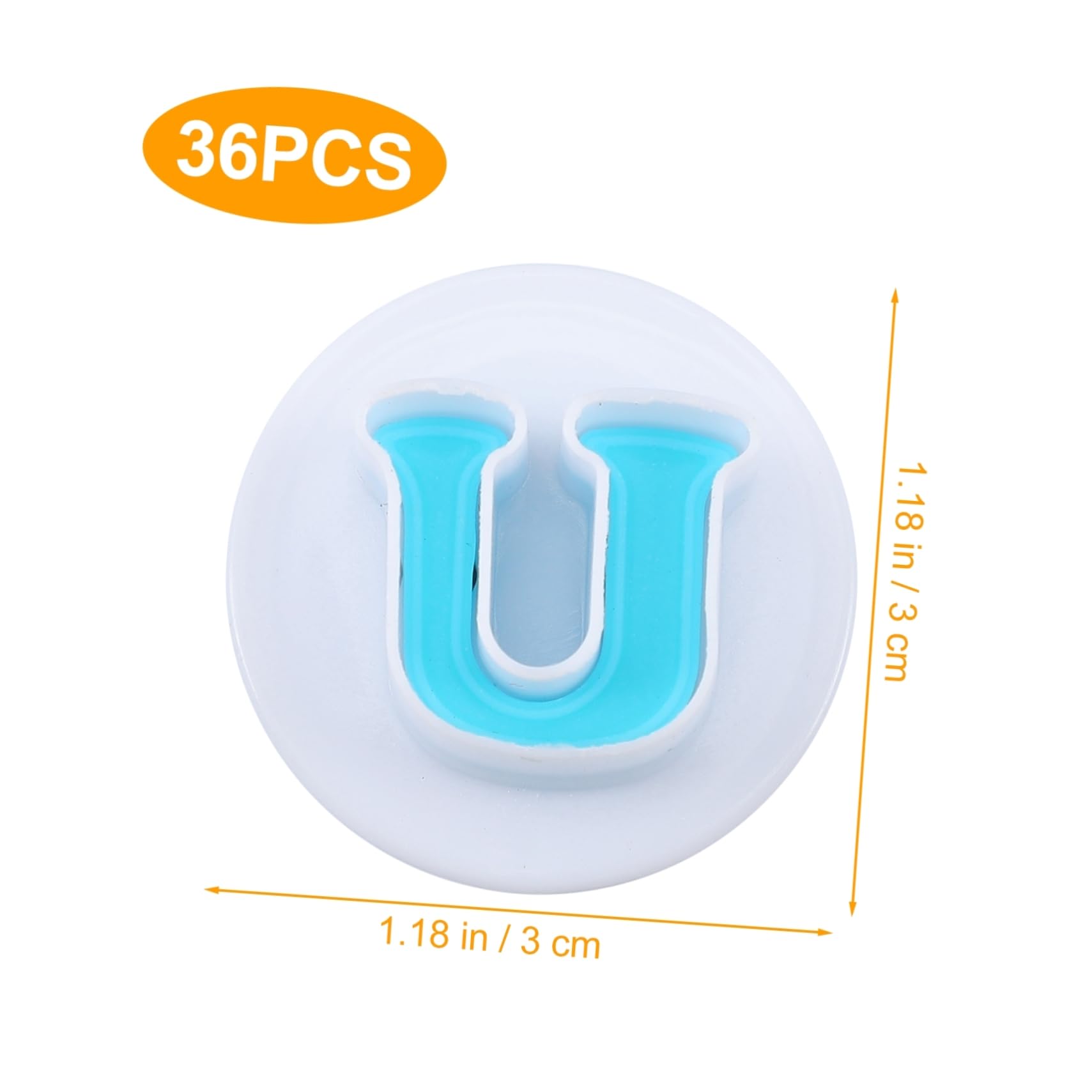 KICHOUSE 1Set Alphabet and Cookie Stamp Embosser Cutter for Fondant Cake Letters Numbers Molds for Baking DIY Treats Parties