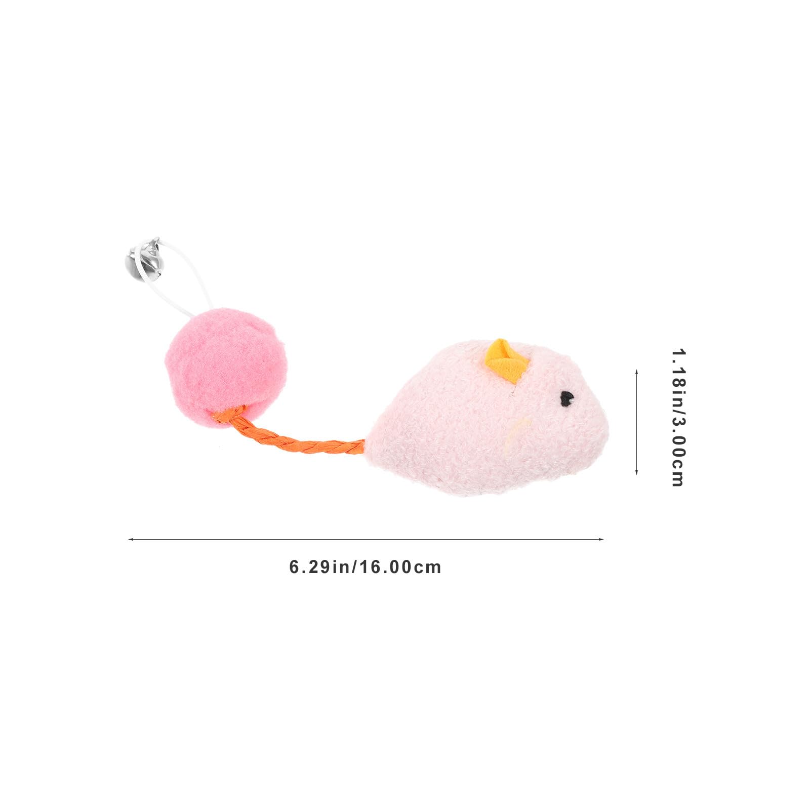 Abaodam Lot de 6 Jouets pour Chat en Peluche de Souris avec Clochettes, pour Chatons et Chats, Interactif D'intérieur pour Occuper Quotidien