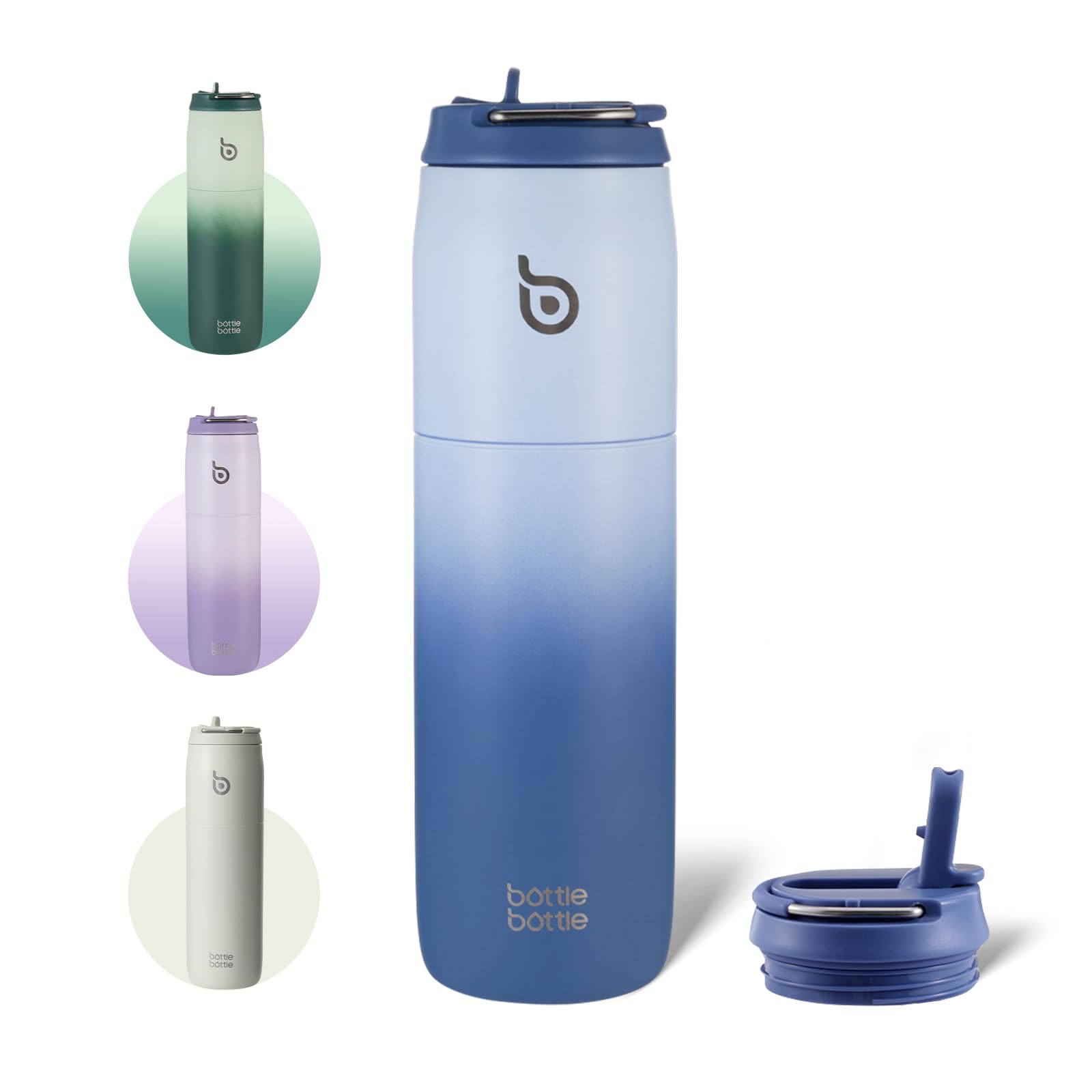 Amazon.co.jp: BOTTLE BOTTLE 水筒 1リットル 大容量 1000ml ストロー