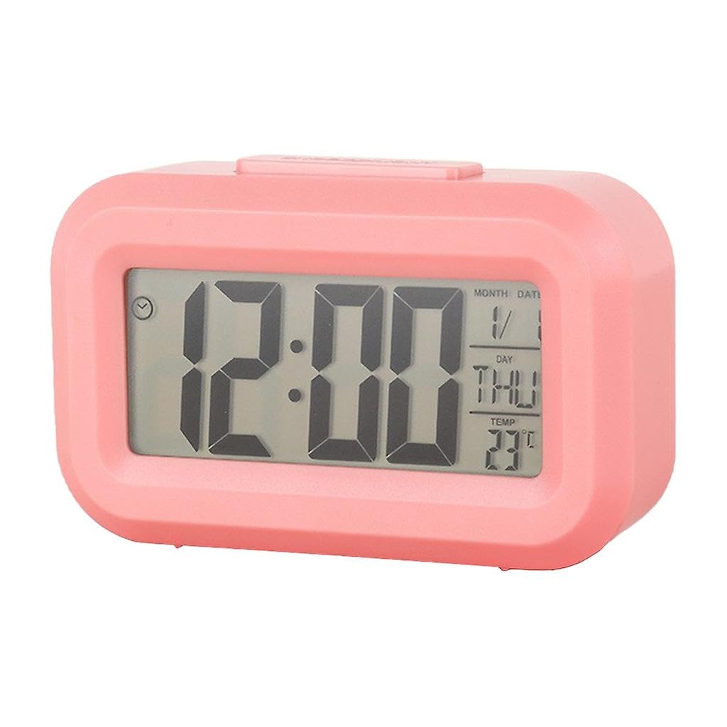 Snooze Mute Desktop Clock Electronic LED Clocks Mini Music Battery Operated