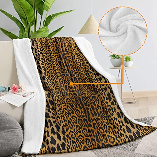 Cusfuk Cheetah Leopard Print Throw Blankets All Season Bed Blanket Cozy Home Decor Gift Blanket 50X60 Inch With 2 Pillow Covers Dark Brown Leopard 50Inchx60Inch #TOP2
