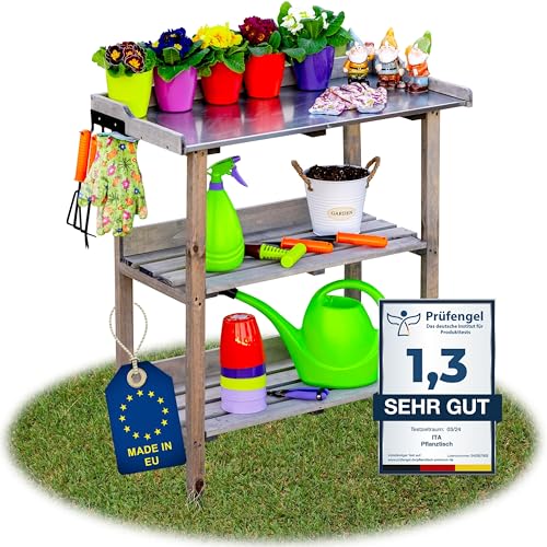 ITA Pflanztisch Premium Gärtnertisch Grau