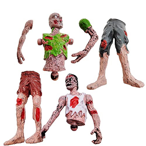 Marysay Zombie Action Figures With Movable And Detachable Joints 6 Pack Dead Warking Toy Soldiers Playset For Toddlers Age 6 7 8 9 Yr Old Boys Girls Kids Children #TOP2