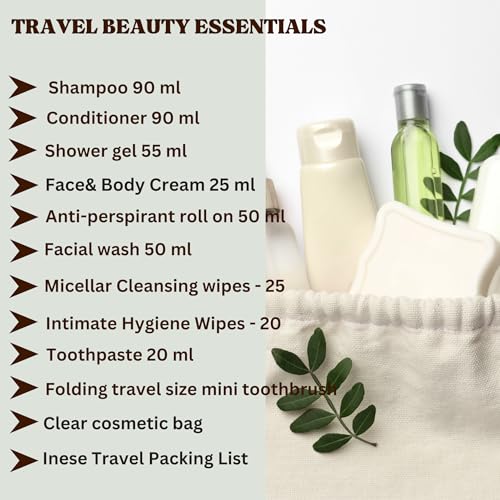 Travel Toiletries Set for Women –13-Piece Mini Toiletries, TSA Approved, Leak-Proof Travel Bag, Travel Toiletry for Holiday or Hospital Over Night Stay - Image 3