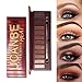 Ucanbe Nude Red Eyeshadow Palette Glitter Matte Metallic Pigmented Eye Shadow Warm Shimmer Waterproof long last Makeup Pallet