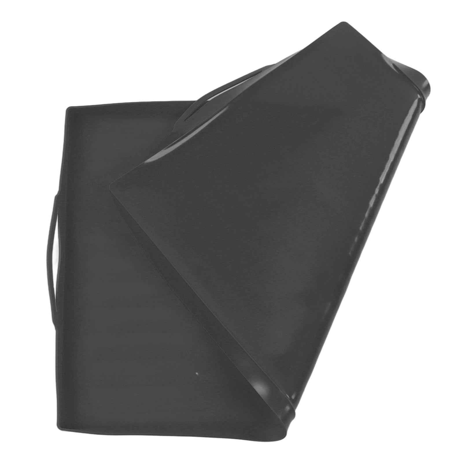 Tapis de protection de four en silicone, haute température, antidérapant, antiadhésif, durable pour la cuisson (poignée grise de 36 pouces)