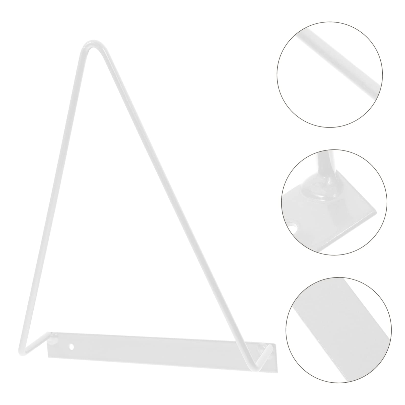 Cabilock Triangular Wall Record Holder Display Rack for Albums Easy to Install Wall Mount Storage for Home Office School and Lounge