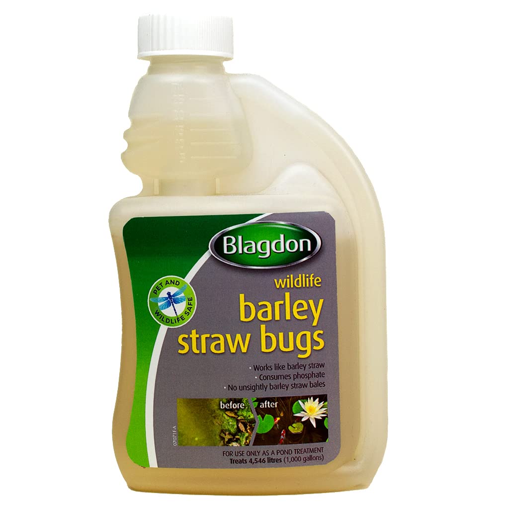 Blagdon Natural Barley Straw Bugs, 250 ml, Pond Water Treatment, Clears Green Water, Suspended Algae and Blanketweed, Consumes Phosphate, Eats Organic Matter, Pet and Wildlife Safe