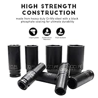 CCLIFE Schlagschrauber Stecknuss Set 1/2", 10-32mm tiefe Sechskant 16tlg – Ansicht 4