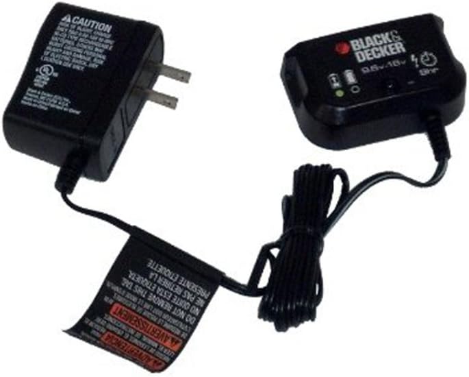 Black and Decker Multi-Volt Charger for 9.6 Volt Thru 18 Volt Slide Pack Batteries