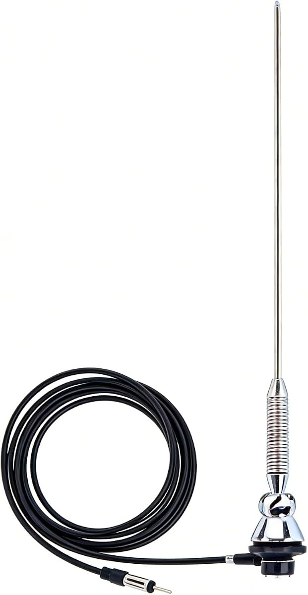 for Vintage Antenna Gorgeri Car Antenna, 18.5" Universal Car Roof Radio AM/FM Aerial Antenna 180°Swivel