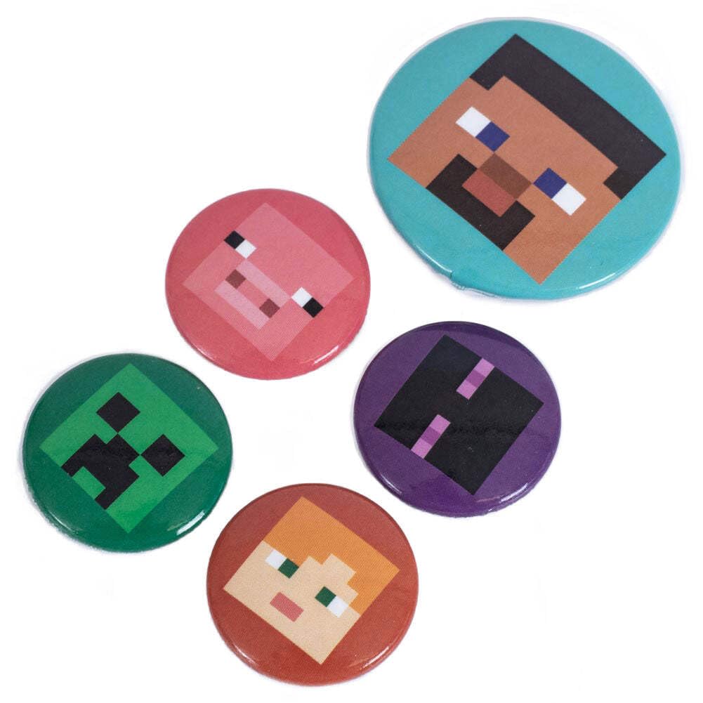 Zestaw odznak Minecraft