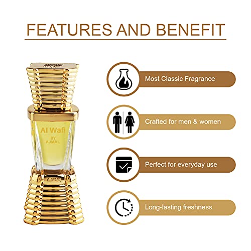 Ajmal Al-Wafi Attar | Spicy & Floral Fragrance | Unisex Non-Alcoholic | Long Lasting Attar Men & Women - 10 ML - Image 6