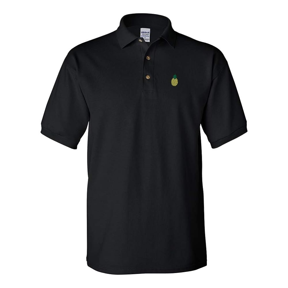 Amazon.com: Speedy Pros Polo Shirt Gold Pineapple Embroidery