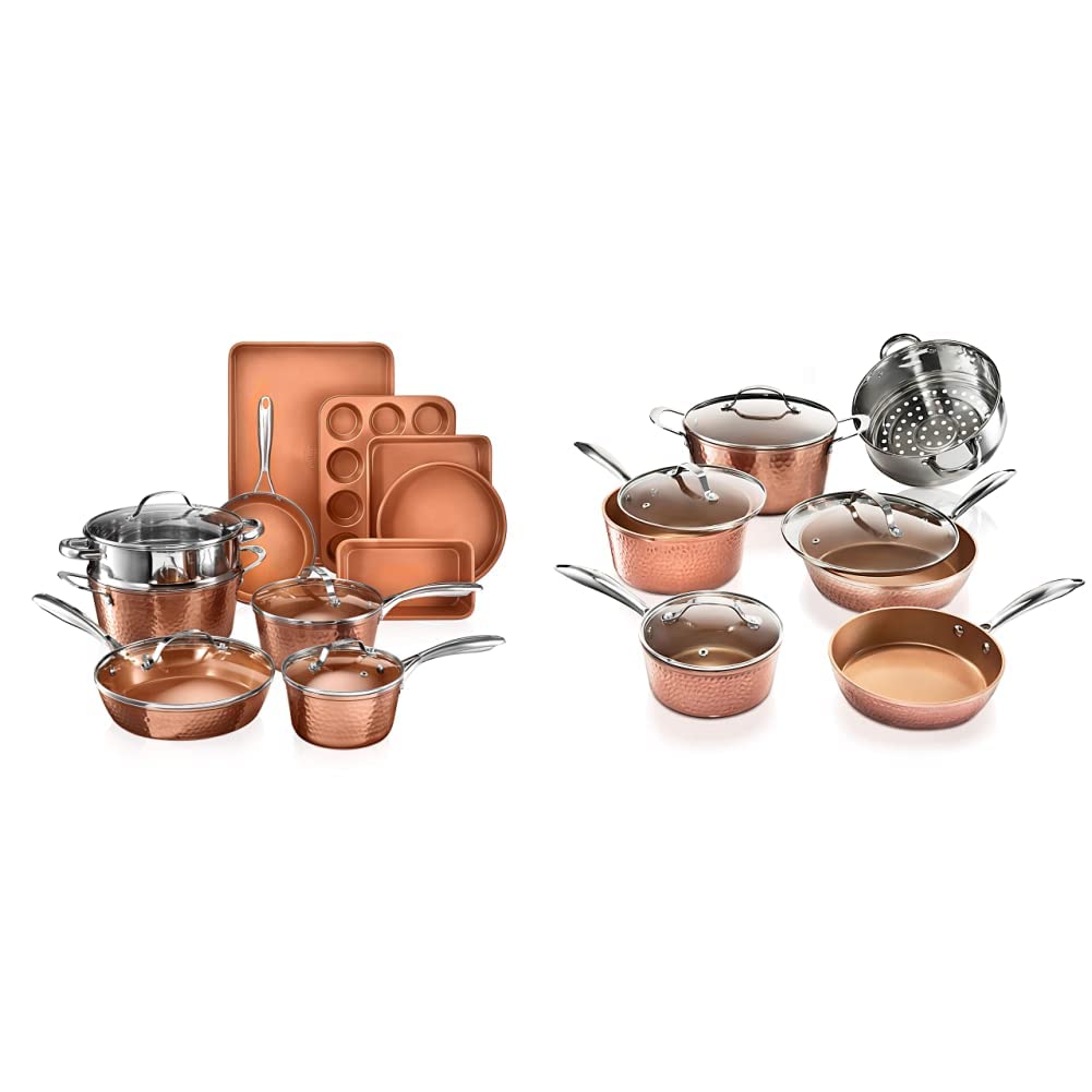 Amazon.com: Gotham Steel Hammered Copper Collection – 15 Piece