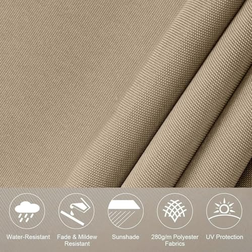 Toldo de patio al aire libre con lona de poliéster impermeable 3