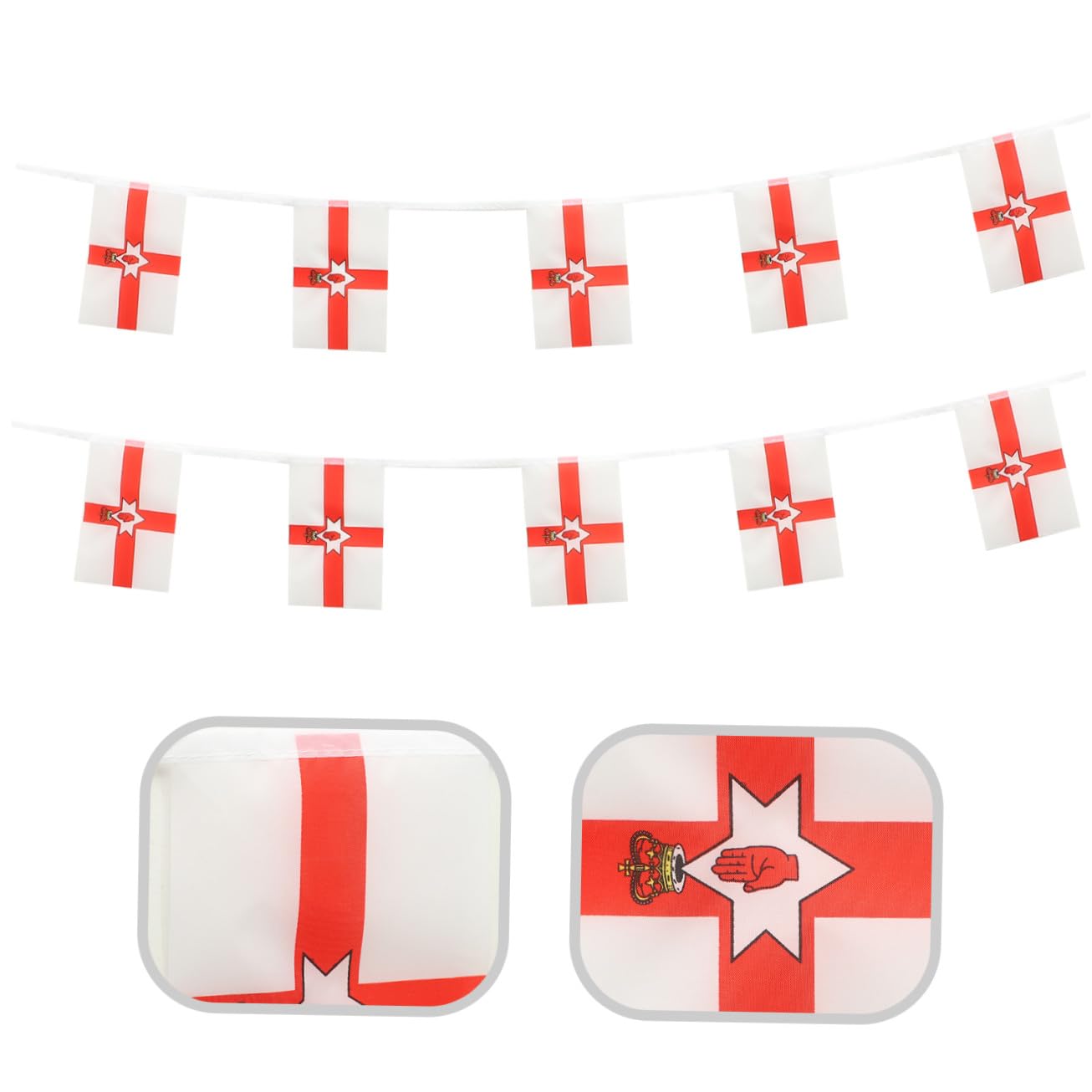Alipis 4 Set Ghirlanda Bandierine Decorativa per Esterni Bandiere Della Irlanda Del Resistente Alle per Feste e Decorazioni Porte e Esterni