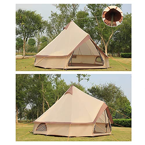 Carpa Bell Tent de Algodón Impermeable para Camping 4 Estaciones miniatura 4