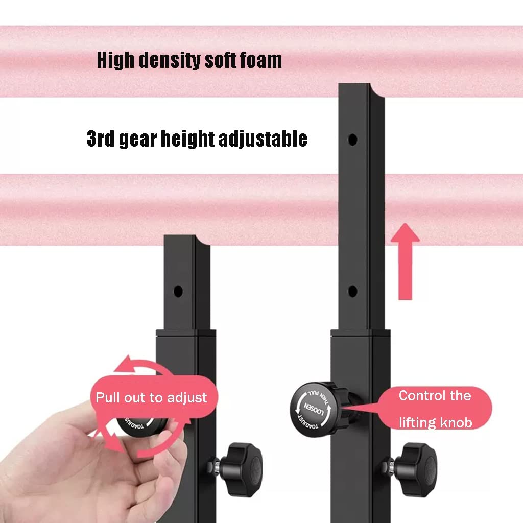 Sbarra Danza Classica Asta da Balletto Mobile in Acciaio, Altezza Regolabile 80-115 cm, Forte Ventosa con Elevata capacità di carico (Size : 3M/9.8FT)