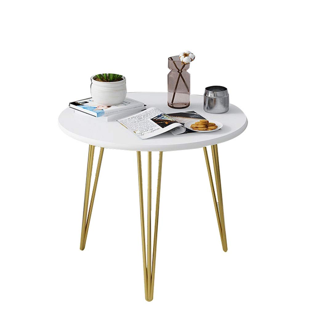 Mesa de centro redonda pequeña de estilo nórdico, mesa de ocio de diseño simple para sala de estar y dormitorio, ideal para té y café