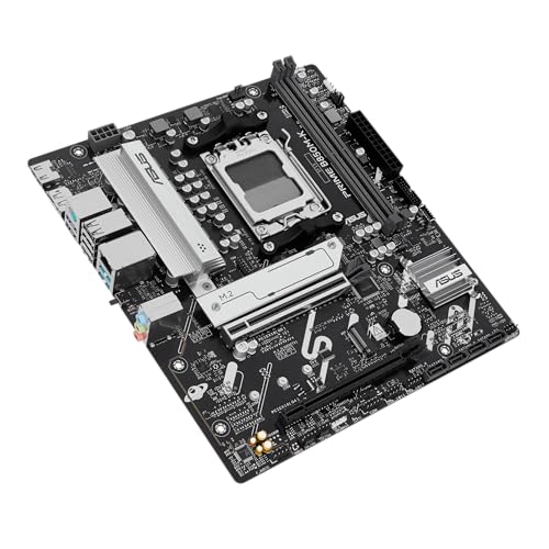 PRIME B850M-K, Scheda Madre AMD micro-ATX, 8+2+1 Fasi di Alimentazione, Slot DDR5, PCIe 5.0, 2 Slot M.2, Ethernet Realtek 2.5Gb, DisplayPort, HDMI, USB-A da 10Gbps e USB-C da 5Gbps, Aura Sync - Scheda madre - Immagine 5