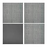 jxgzyy 0.31'' Thickened Carpet Tiles 20x20in, Non-slip Silicone Backing Carpet Squares with Padding Attached, Non-Adhesive Easy DIY Cushioning Flooring for Home Office Garage Basement, 4 Pcs/10.8 Sqft