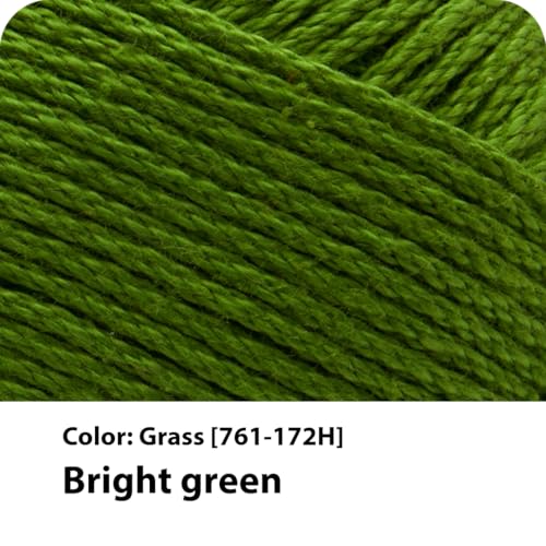 Image of Lion Brand Yarn, 24 /7 Cotton Yarn, Grass, Green, 3 Pack | Light Worsted 100% Mercerized Cotton Yarn for Crochet, Knitting, Craft, 185 Yards of Natural Fiber for Tees, Bags, Dishcloths