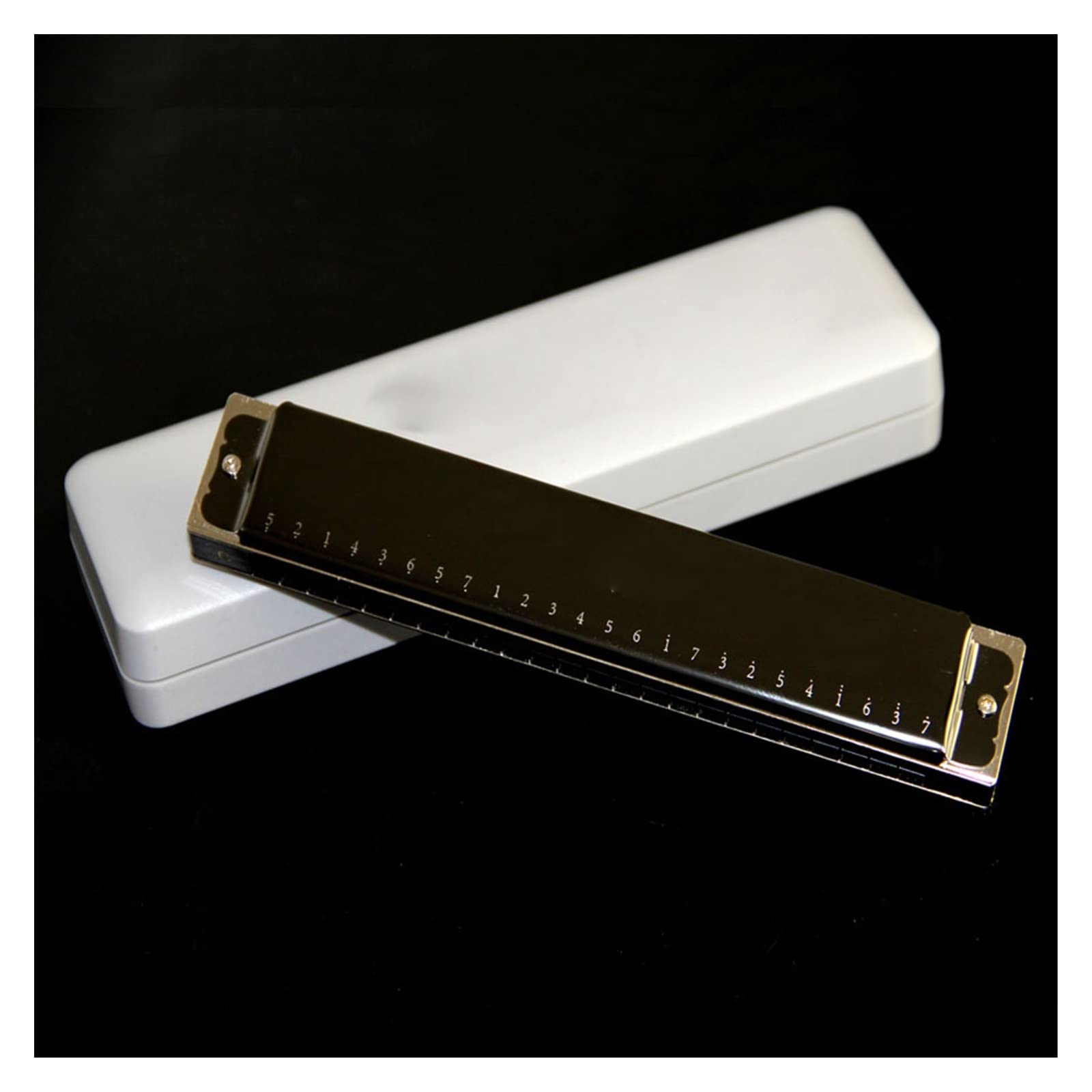 Profesjonalny Harmonijka 24-dołkowa Mosiężna Deska Do Siedzenia Tremolo Harmonica Key Of C