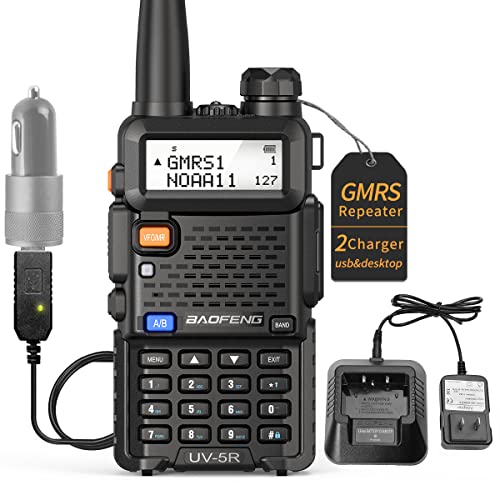 Gmrs Radio Baofeng Uv-5R Upgraded Version With Battery Usb Direct Charge,Long Range Walkie Talkies Rechargeable For Adults,Gmrs Repeater Capable,Noaa Weather Handheld Radio #TOP19