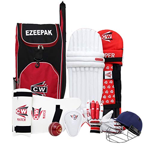 Kit de cricket taille 5 rouge de qualite superieure pour developper vos competences