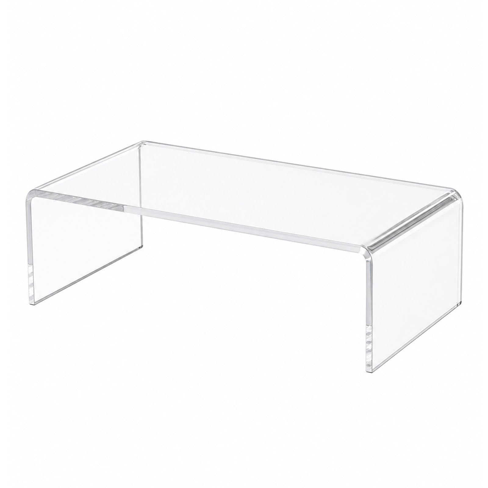 RISHORI Large Acrylic Risers Display Stands, 8mm Thick Clear Acrylic U Shaped Shelf for Acrylic Lifts Display Craft Shows,40x30x30cm