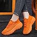 Wabkderpu Running Tennis Shoes for Women Men Gym Sports Workout Athletic Sneakers Knit Breathable Anti-Slip Walking Shoes Slip On Lightweight Casual Fashion Sneakers Orange
