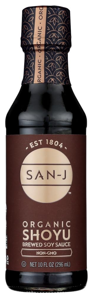 San J Organic Sauce, Shoyu, 10 Ounce (Pack of 6)