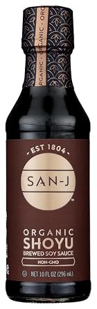 San J Organic Sauce, Shoyu, 10 Ounce Pack of 6