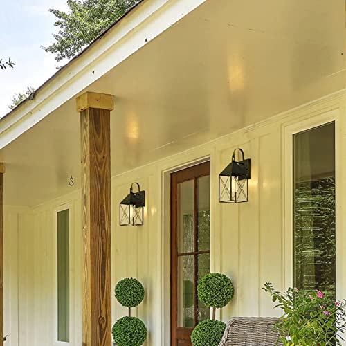 C Cattleya Brass Outdoor Wall Lantern Sconce Light With Clear Tempered Glass Exterior Porch Light Fixtures Waterproof For Front Porch Garage Garden Patio Staircase Balcony thumb #2