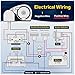 Five Oceans Horizontal Windlass Kit – 12V DC Boat Anchor Windlass with Solenoid, Circuit Breaker, Up/Down Foot Switch & Rocker Switch (900 Watts Windlass Kit + Anchor Rode (Option 2))