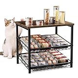 Tivray 3-stöckiger Dosen-Organizer für Vorratskammer, Verstellbares Dosenregal, Automatisch Rollender Aufbewahrungsständer für Konserven, Getränke & Tierfutter, Ideal für Arbeitsplatte & Küchenschrank