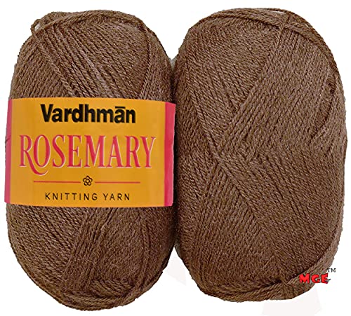 Vardhman Rosemary Acrylic and Nylon Knitting Wool Coffee (400 gm) No.030 Vardhman Rosemary Acrylic and Nylon Knitting Wool Coffee (400 gm) No.030