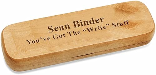 Miniatura 2 de Executive Gift Shoppe - Juego de bolígrafo y caja doble de madera de arce personalizado - Bolígrafos de escritura de madera con estuche de regalo de