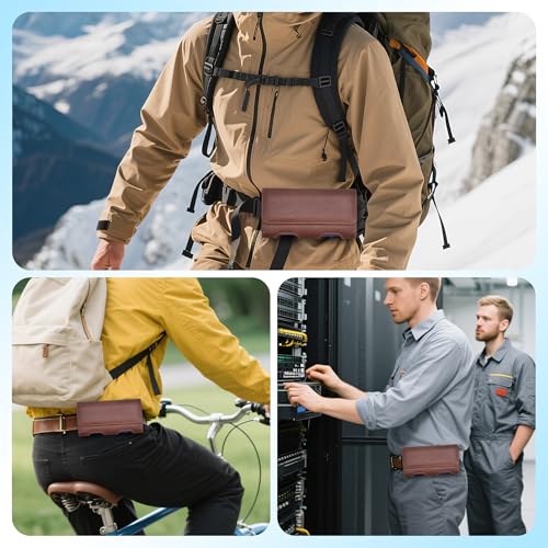 Mopaclle Coldre para celular com clipe de cinto para Samsung Galaxy S25 Ultra S24 Ultra S23 S22 Ultra, suporte de cinto para celular com clipe de metal e passadores de cinto duplos para Galaxy F16/F14