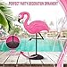 Flamingo Decor Pink Standing Lamp - LED Light Up Table Desk Top Wireless Portable Home Office Figurine Decoration Accessory Night Lights Perfect for Bedroom Parties Christmas Birthday Gifts