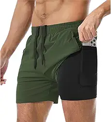 Bermuda Shorts 2 Em 1 Masculino Academia Dryfit Treino