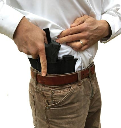 Side Draw Belly Band Gun Holster for Left or Right Hand Draw Concealed Carry