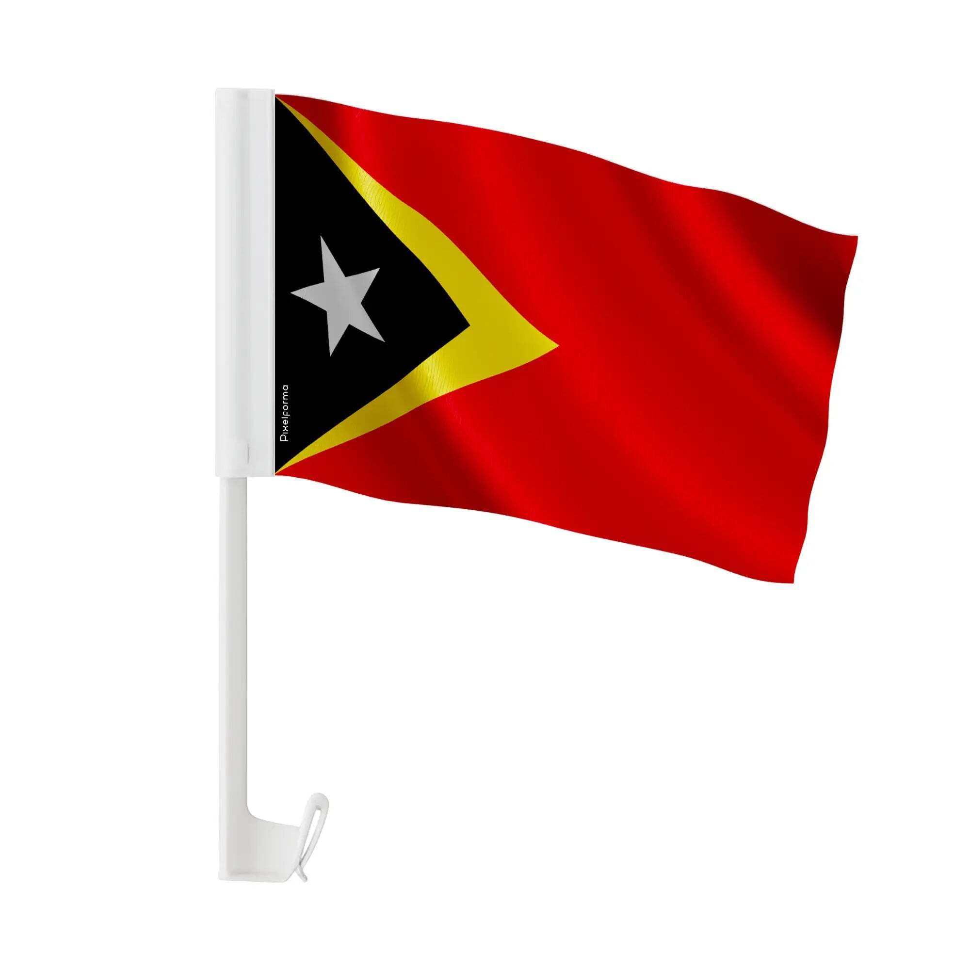 Bandiera per auto di Timor Oriental in poliestere, 50 pezzi, 30 x 45 cm