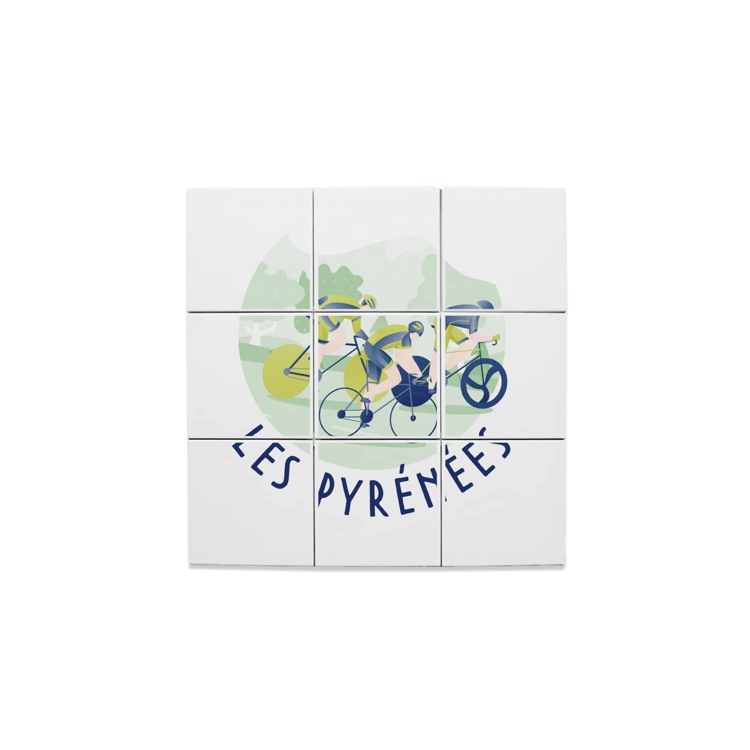 Carreaux Céramique Décoratif Vélo France Fresque Haut de Gamme 32,4cm - 5
